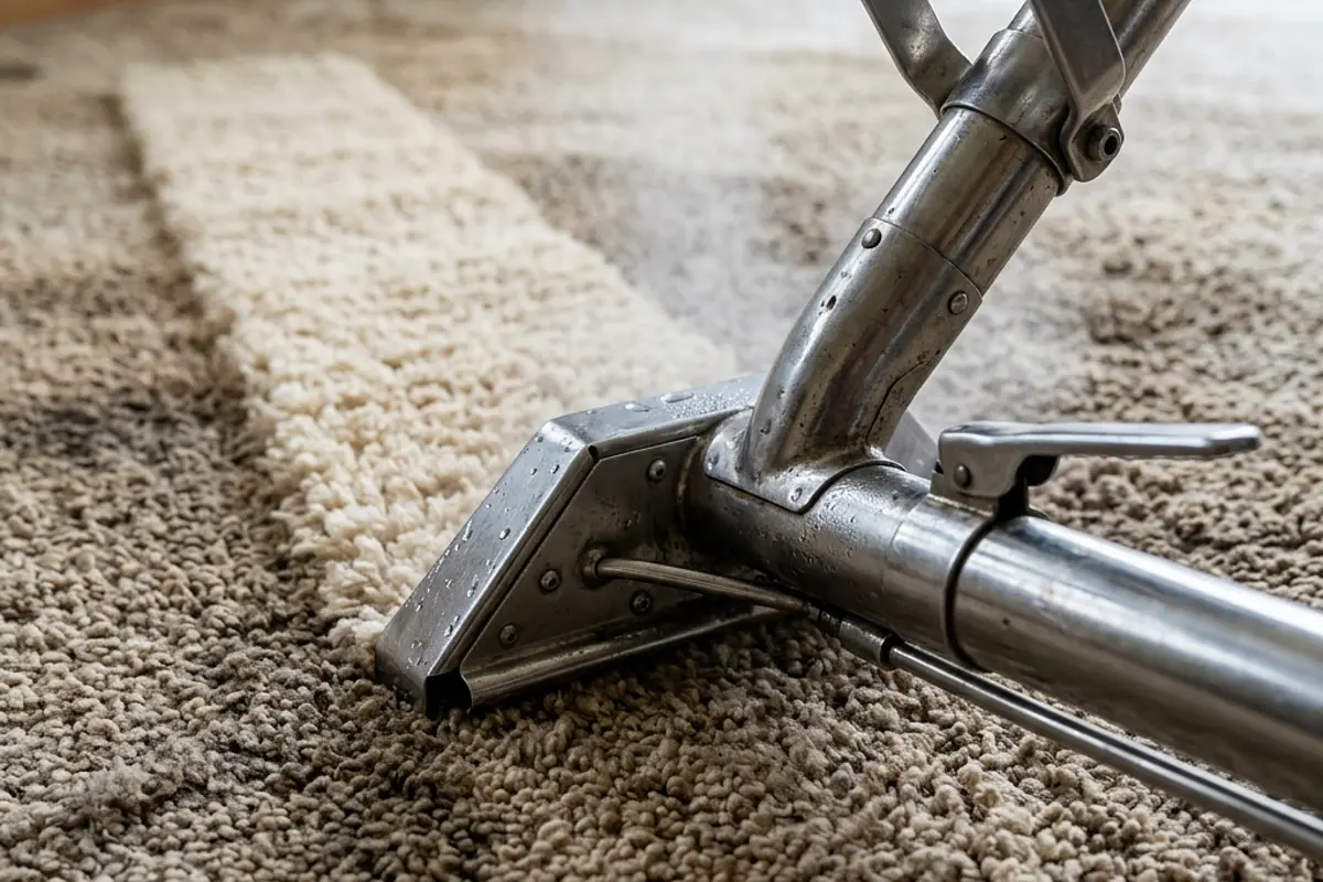 Carpet steam cleaning crew working in Seaholme