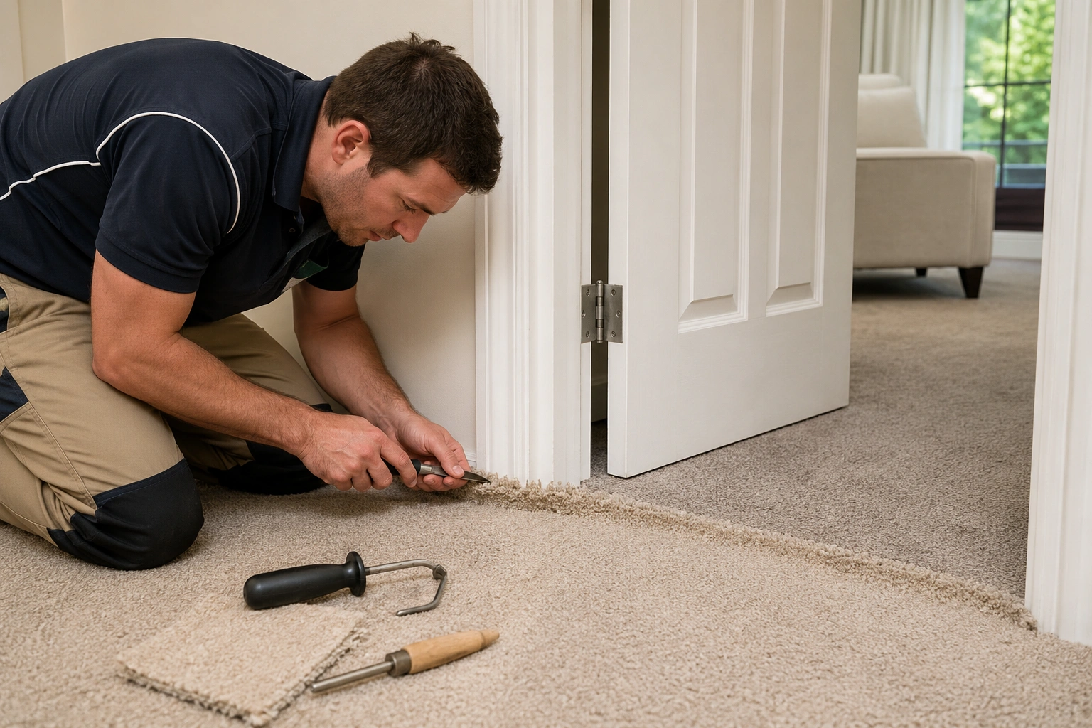 Carpet Repair crew working in Seaholme